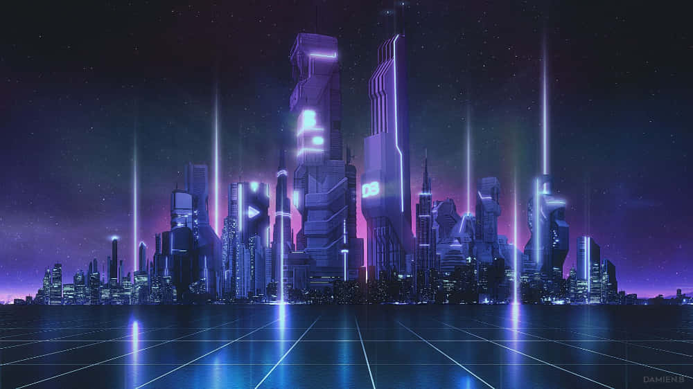 Welcome to the Future City of Tomorrow Wallpaper