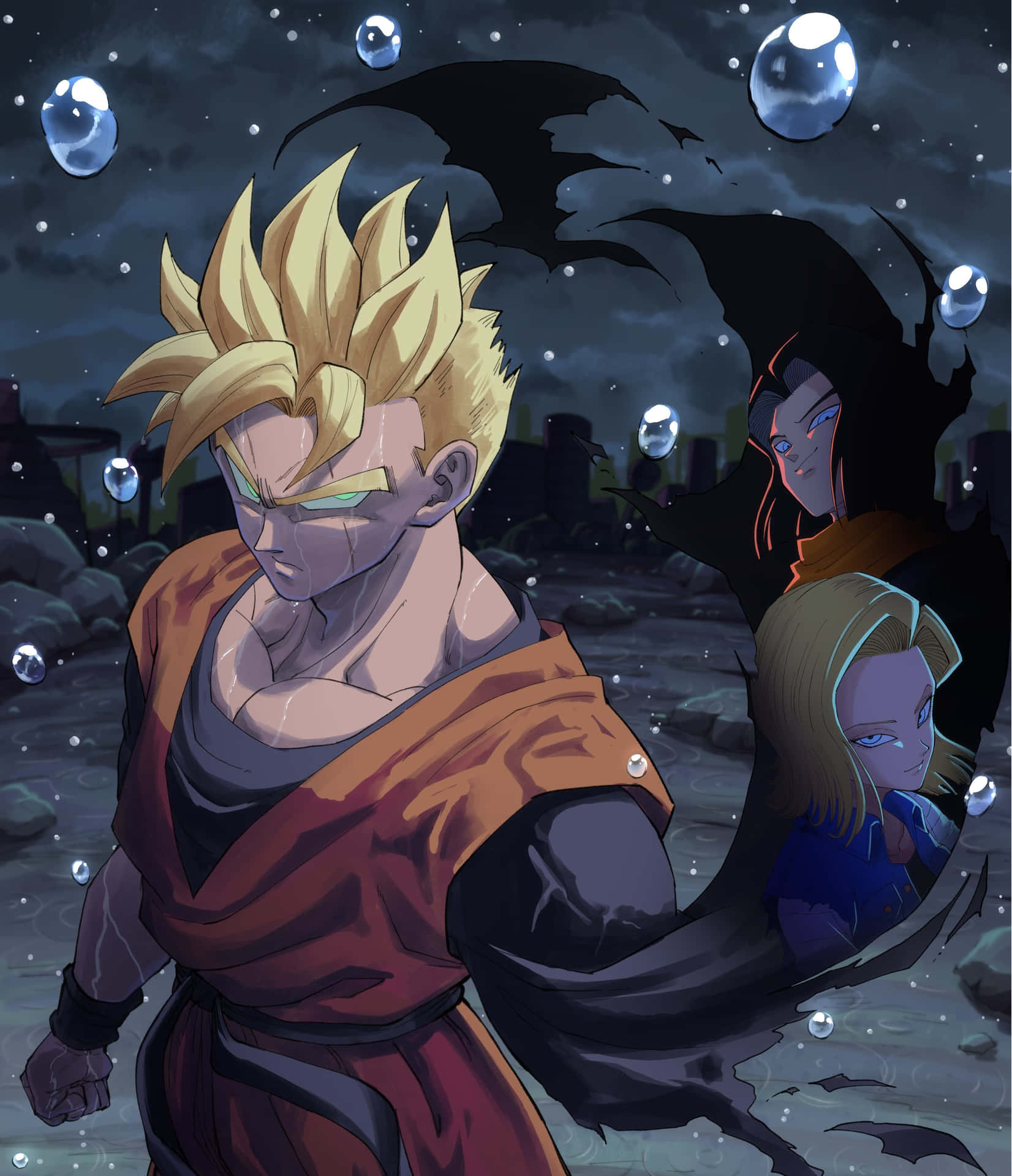Future_ Gohan_and_ Androids_ Artwork Wallpaper