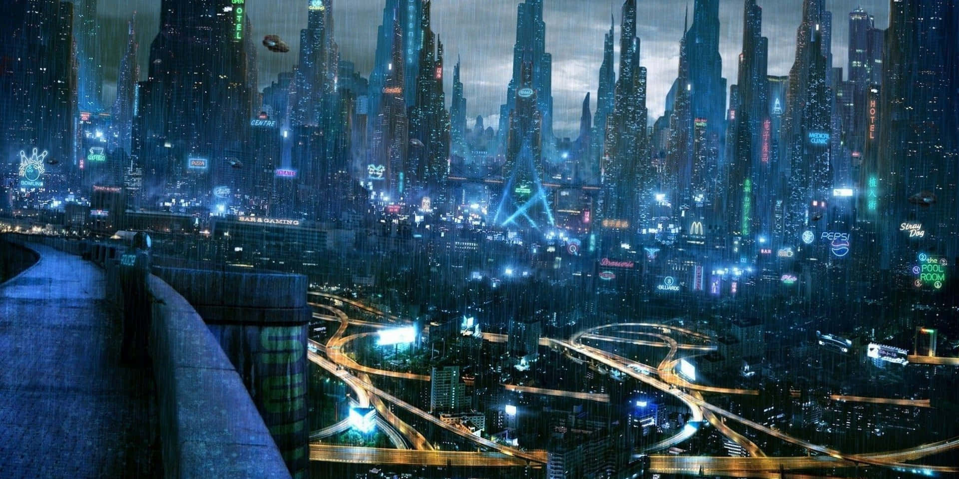 Future City With Star Sign Picture