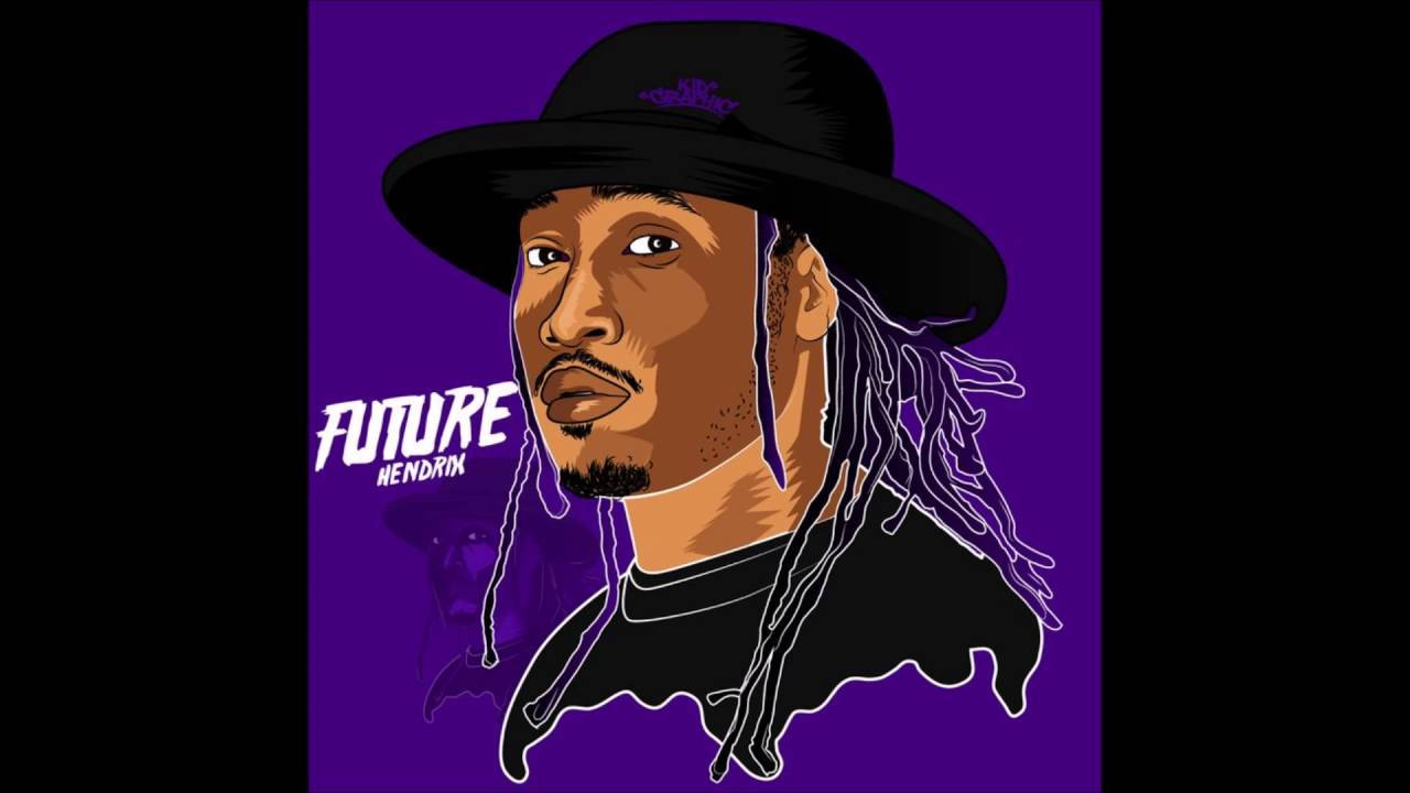 Future Rapper On Purple Background Wallpaper