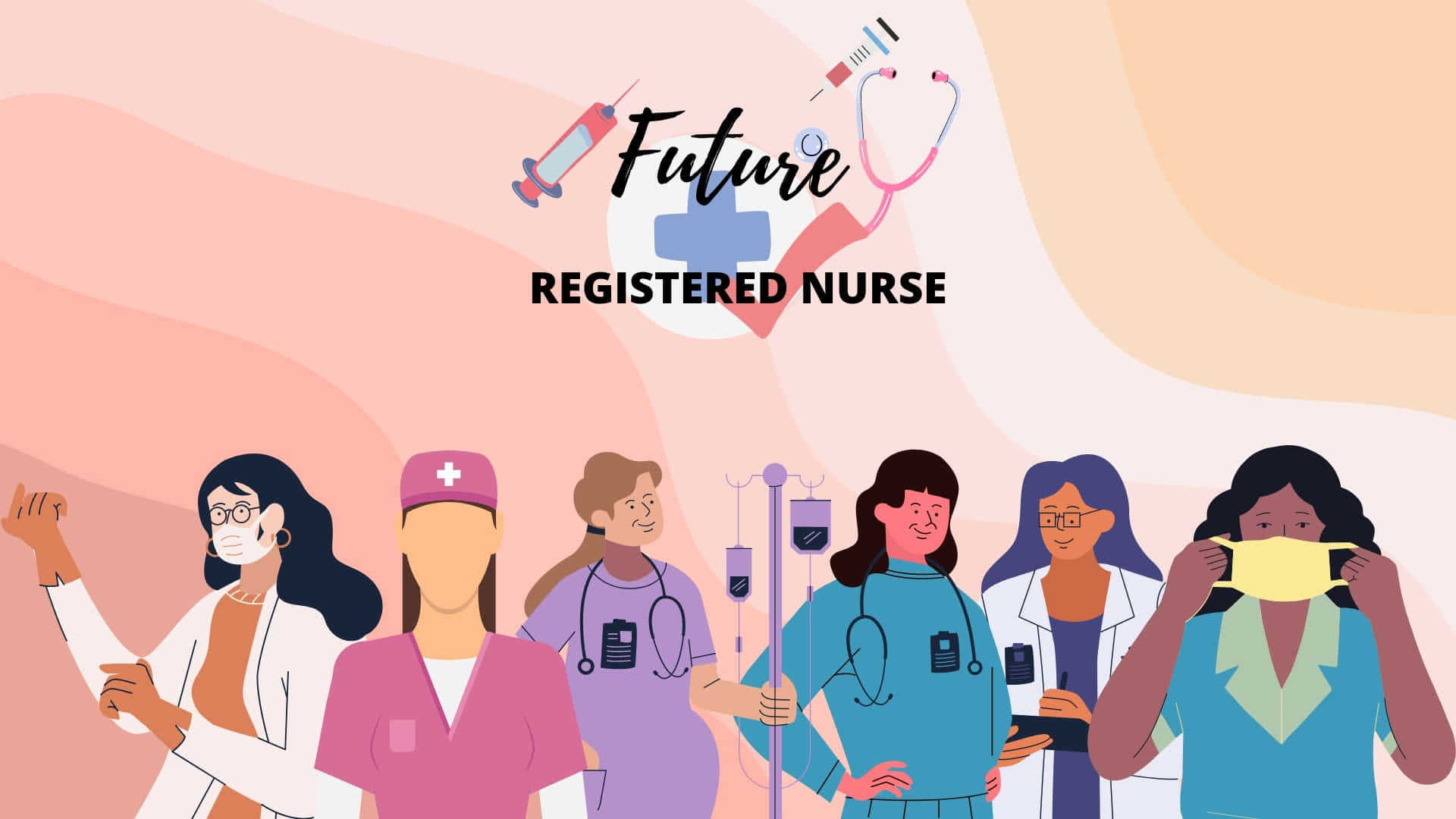 Future Registered Nurse Illustration Wallpaper