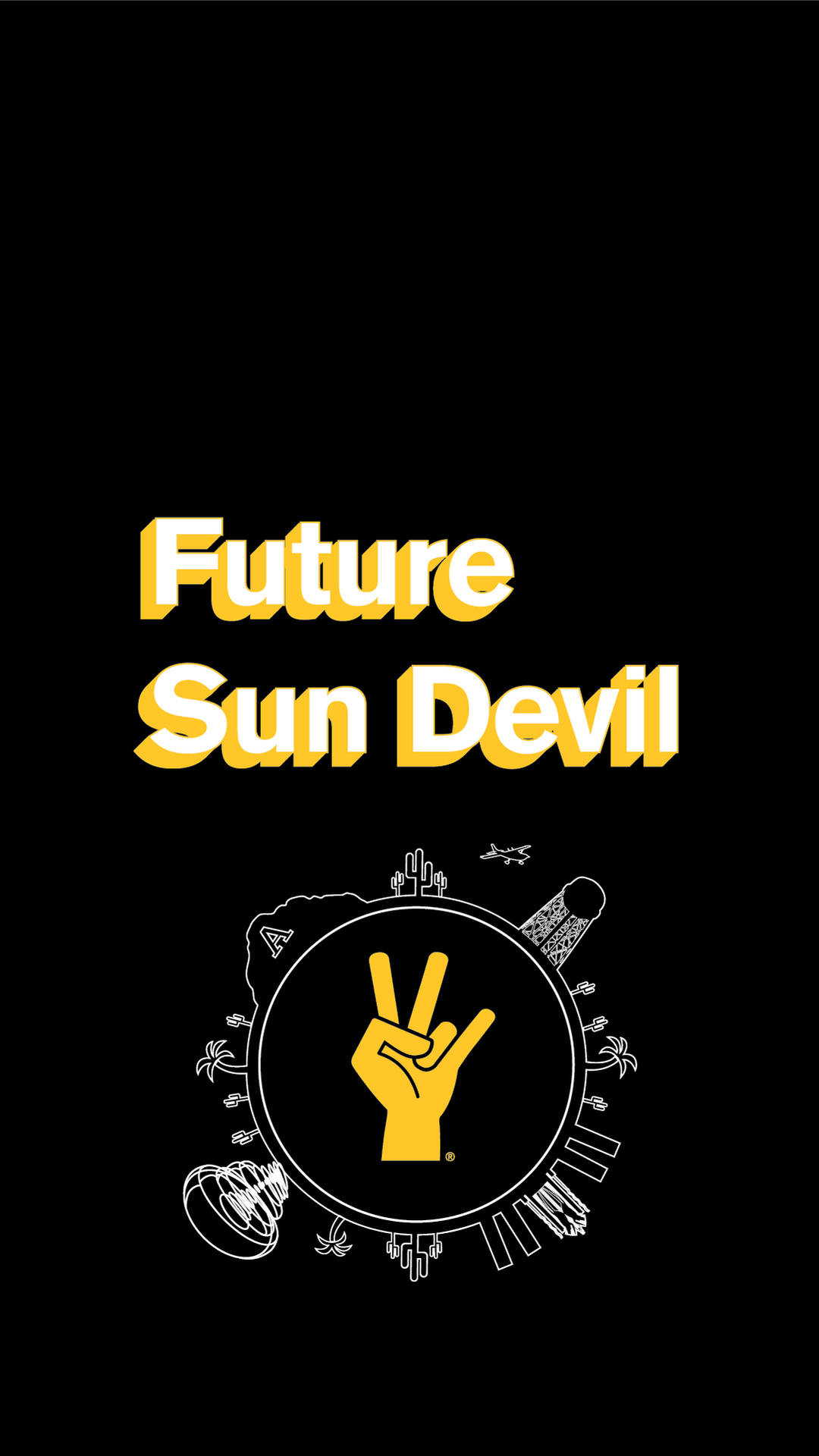Future Sun Devil Sign Arizona State University Wallpaper