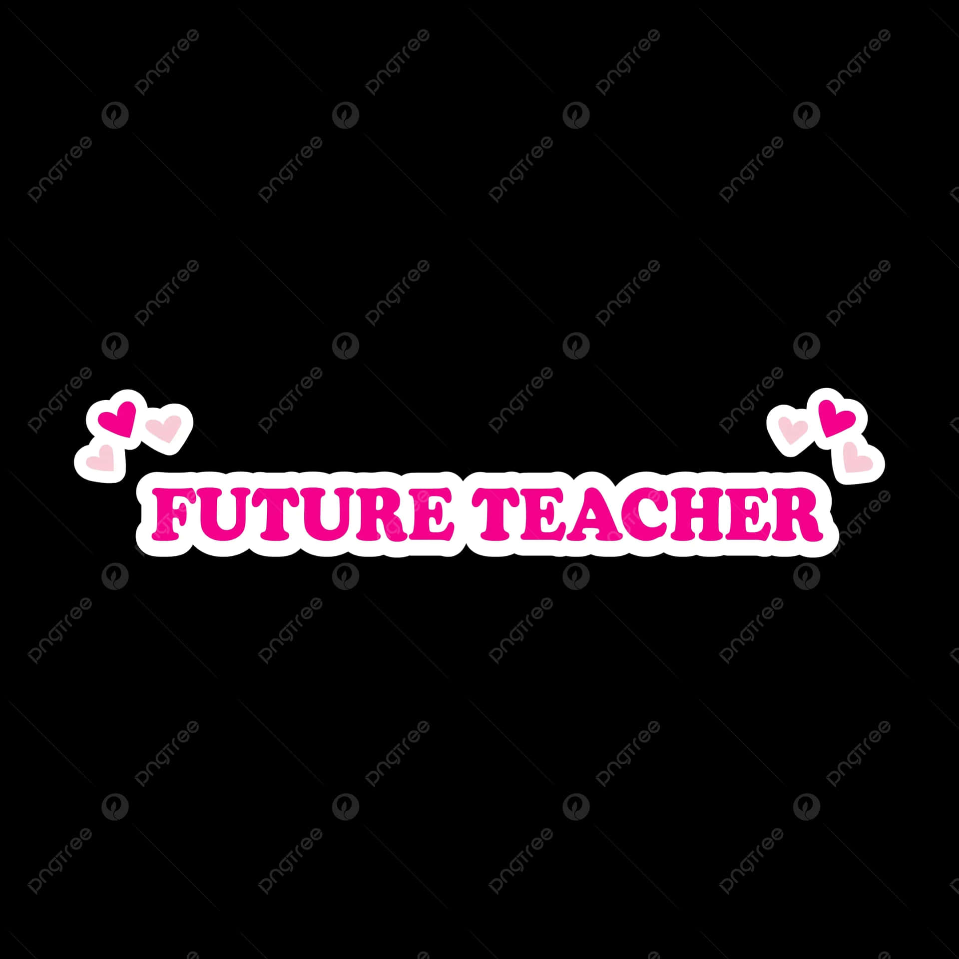 Future Teacher Graphic Design Wallpaper