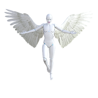 Futuristic Angel Mannequin PNG