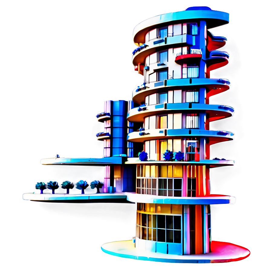 Futuristic Apartment Building Png 27 PNG