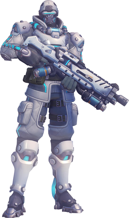 Futuristic Armored Soldier With Gun PNG