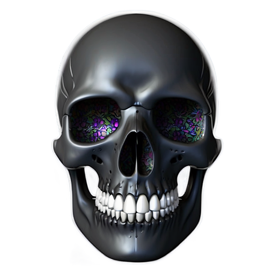 Futuristic Black Skull Png 82 PNG