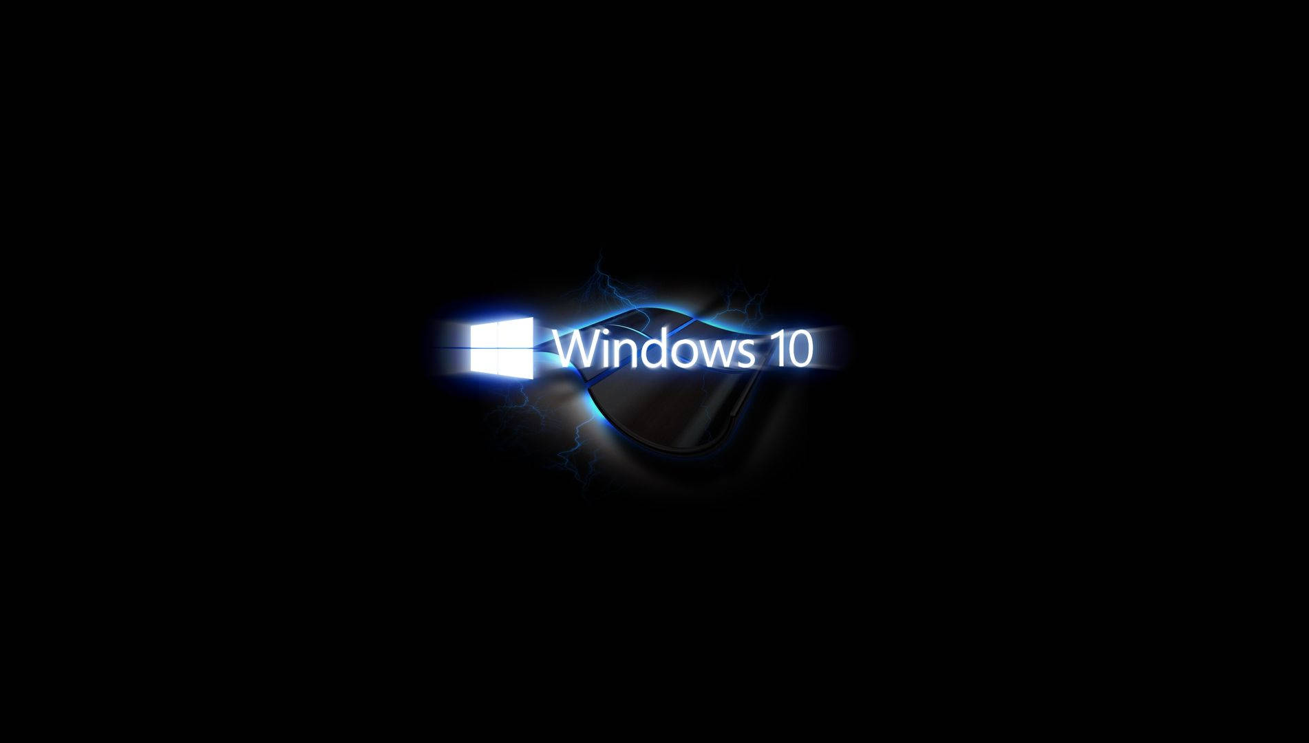Futuristico Nero Windows 10 Hd Sfondo
