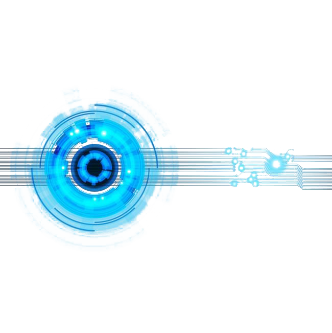 Download Futuristic Blue Eye Cybernetic Concept | Wallpapers.com