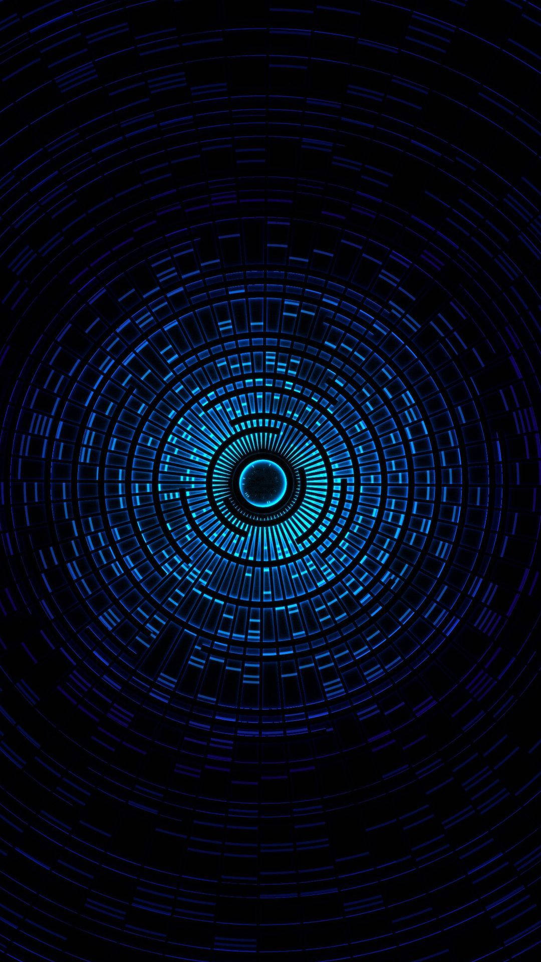 Download Futuristic Blue Hole Amazing Phone Wallpaper 