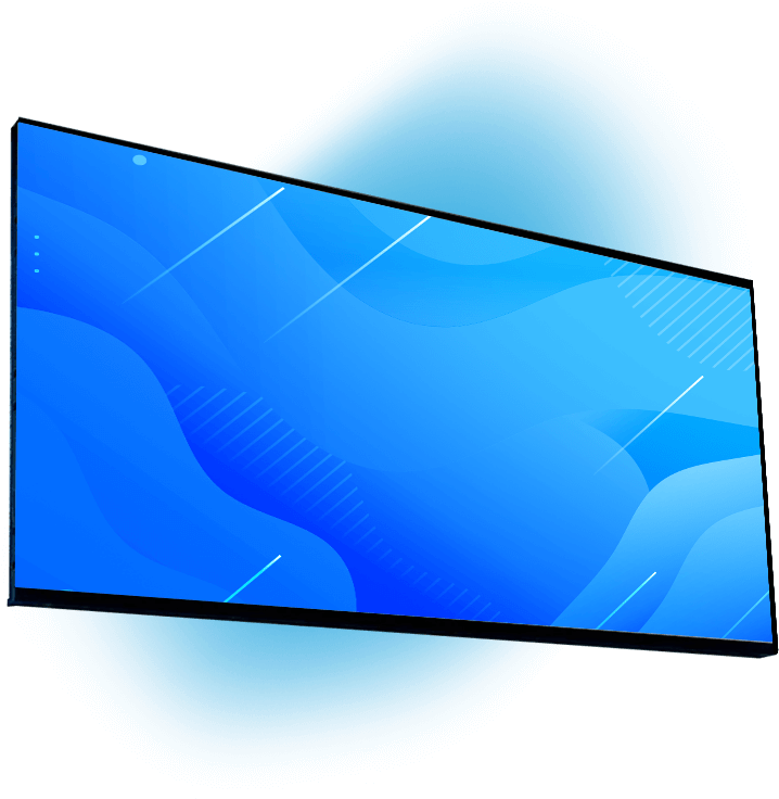 Futuristic Blue Screen Design PNG