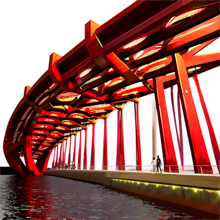 Futuristic Bridge Design Png Qrw PNG