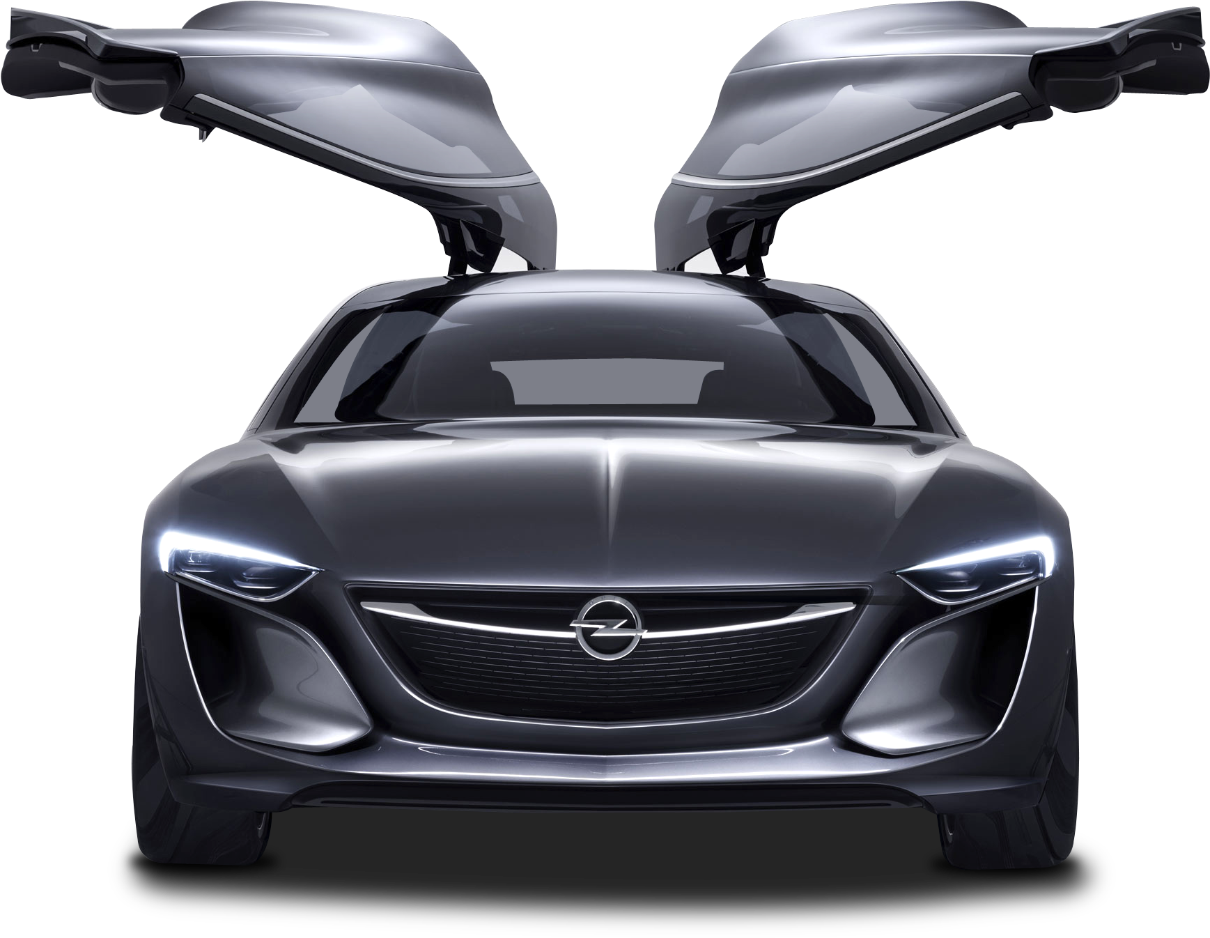 Futuristic Car With Gullwing Doors PNG