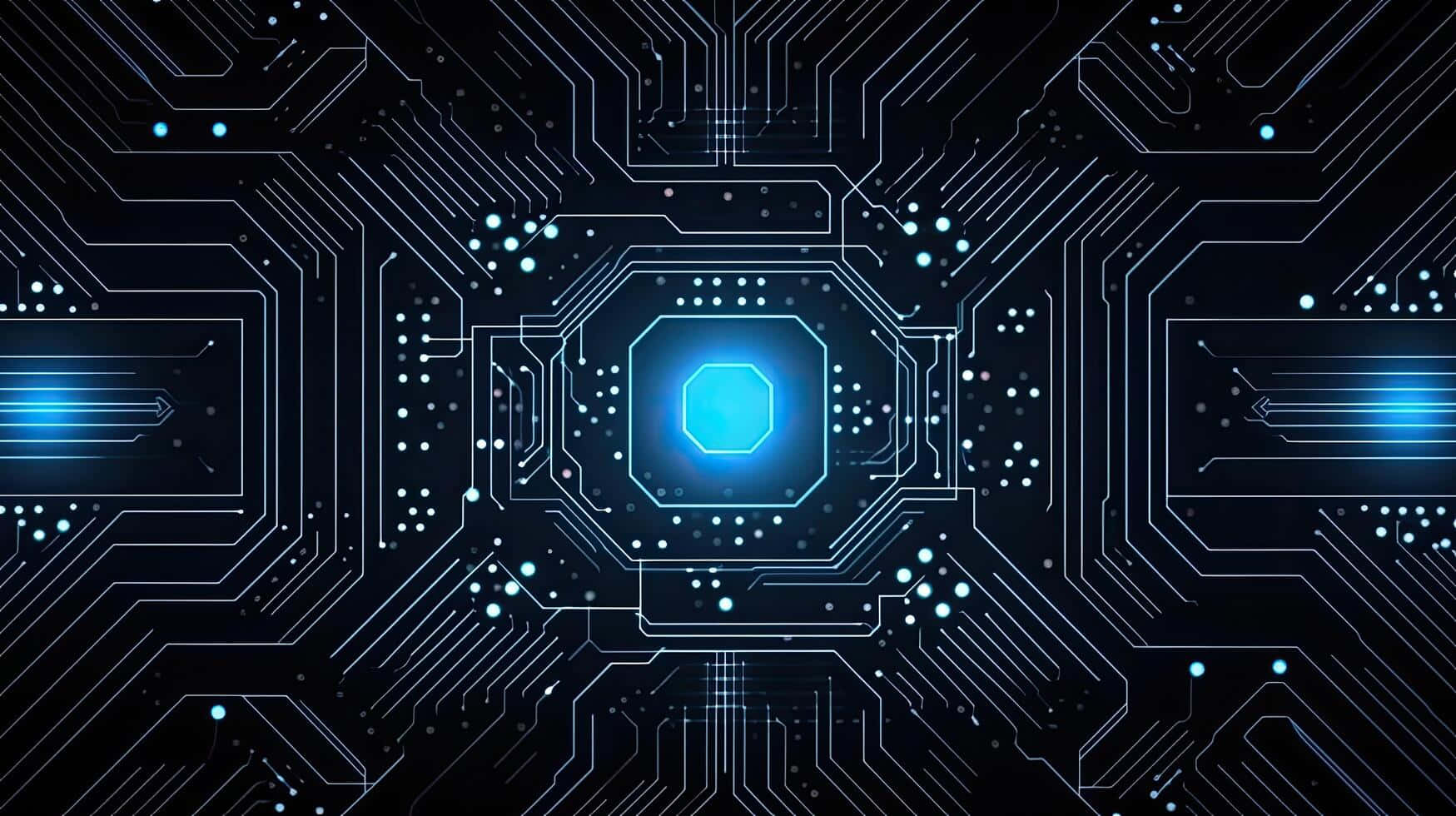 Futuristic Circuit Board Background Wallpaper