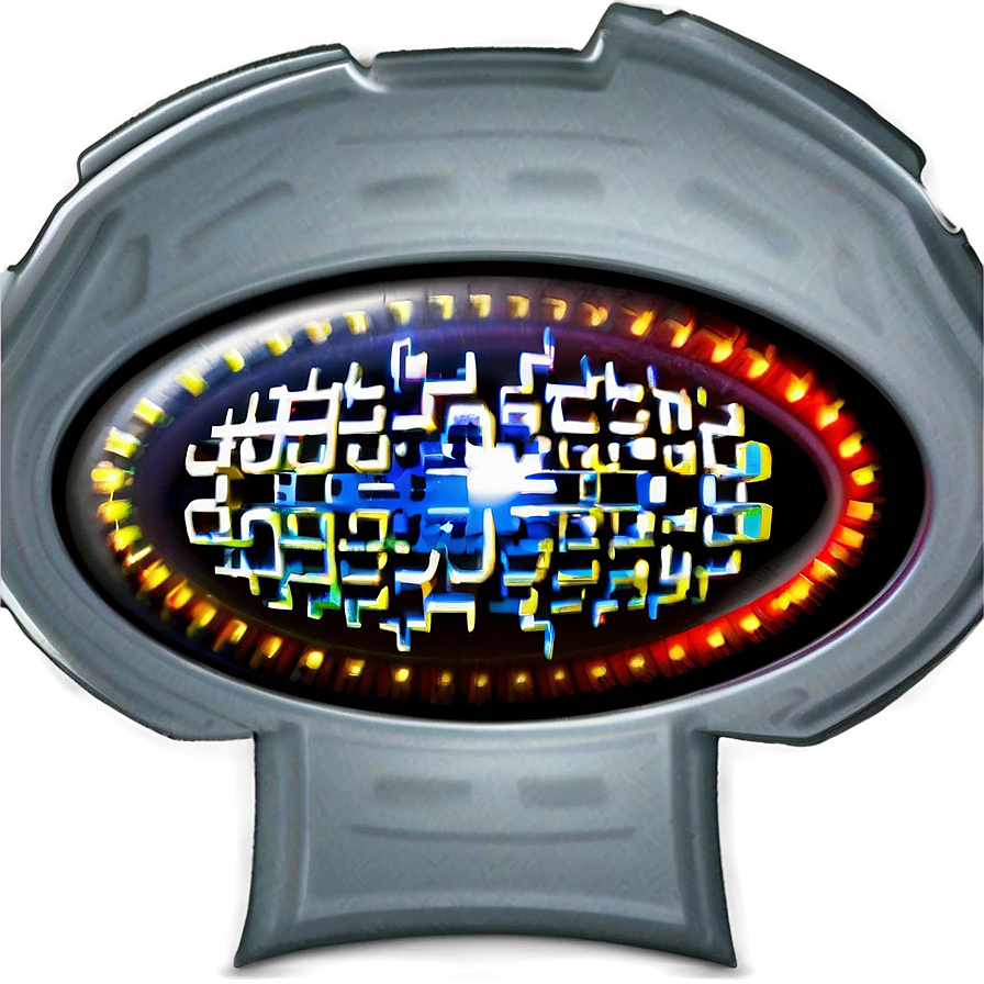 Futuristic Circular Device PNG