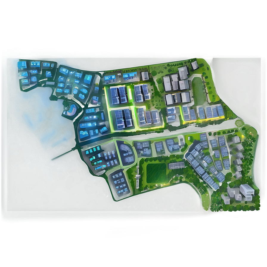 Futuristic City Map Png 06242024 PNG