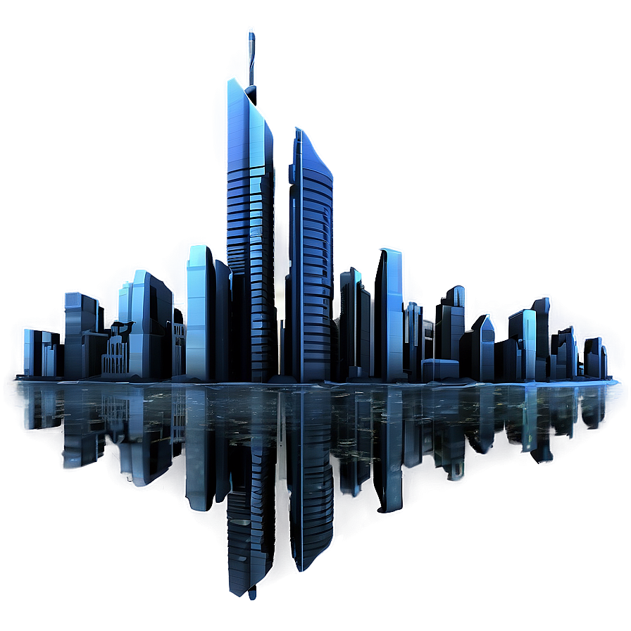 Futuristic Cityscape Visualization Png 06202024 PNG