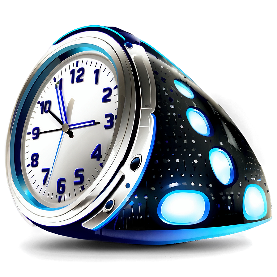 Futuristic Clock Clipart Png Cld39 PNG
