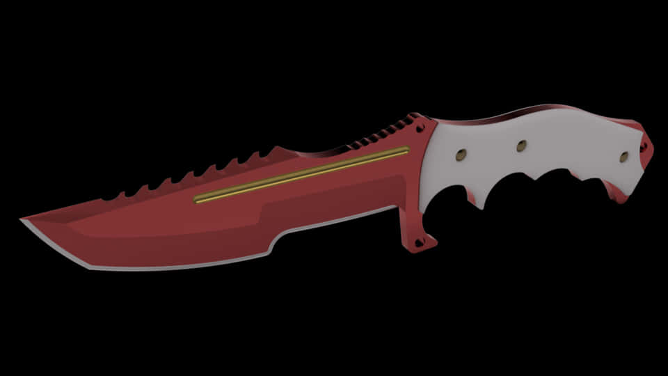 Futuristic Combat Knife3 D Render PNG