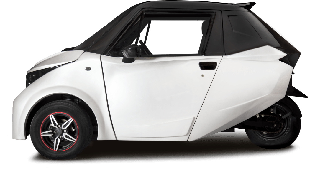 Futuristic Compact Electric Car PNG