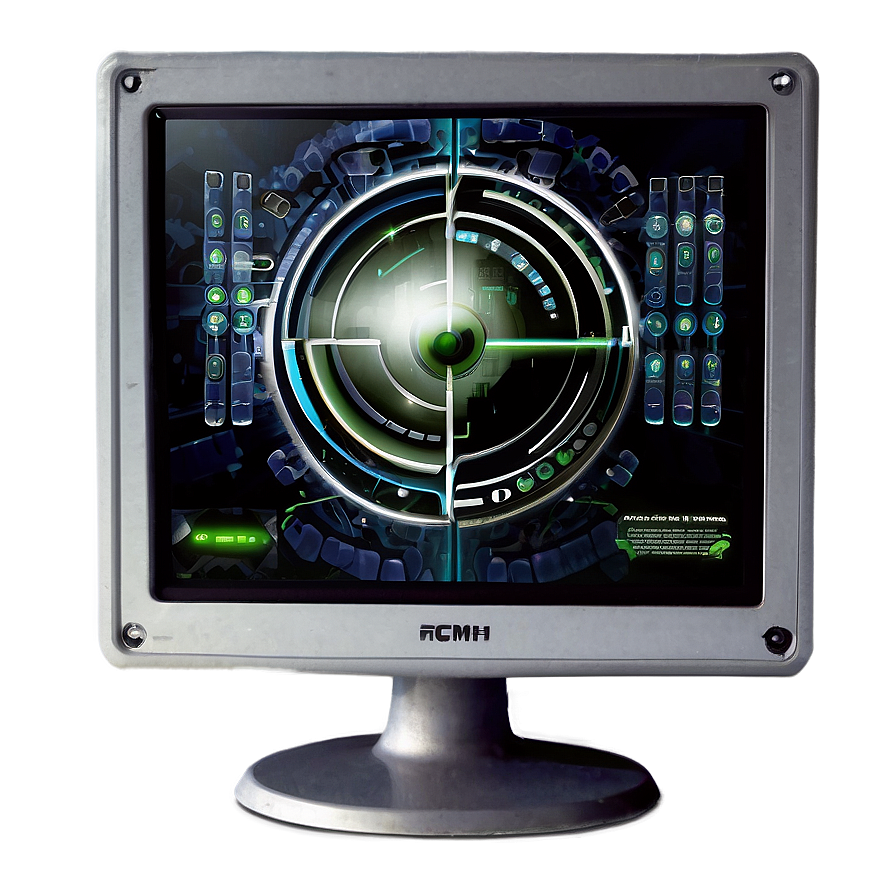 Futuristic Computer Monitor Png Dau PNG