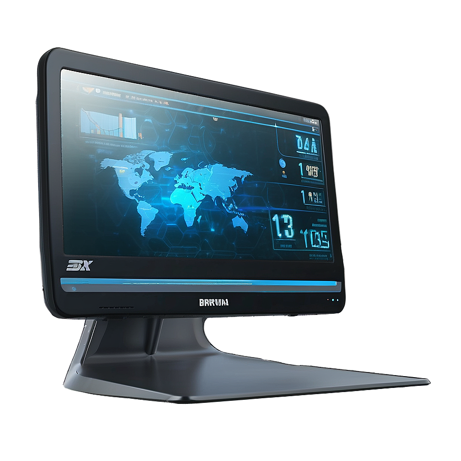 Futuristic Computer Monitor Png Jhe PNG