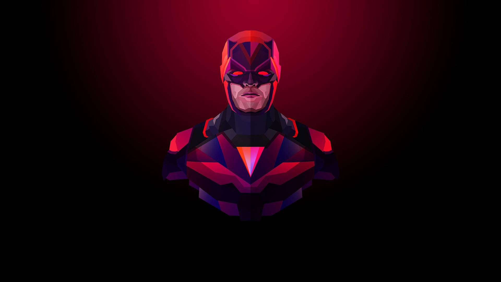 Futuristic Daredevil In Vertex Image