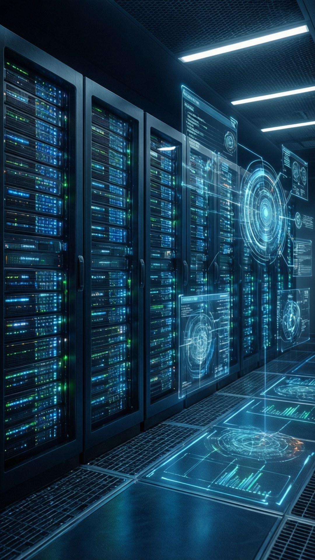 Futuristisk databasesenter Bakgrunner