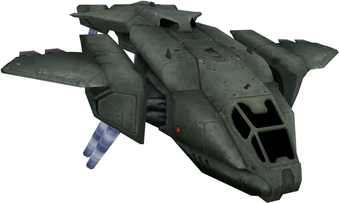 Futuristic Dropship Design PNG