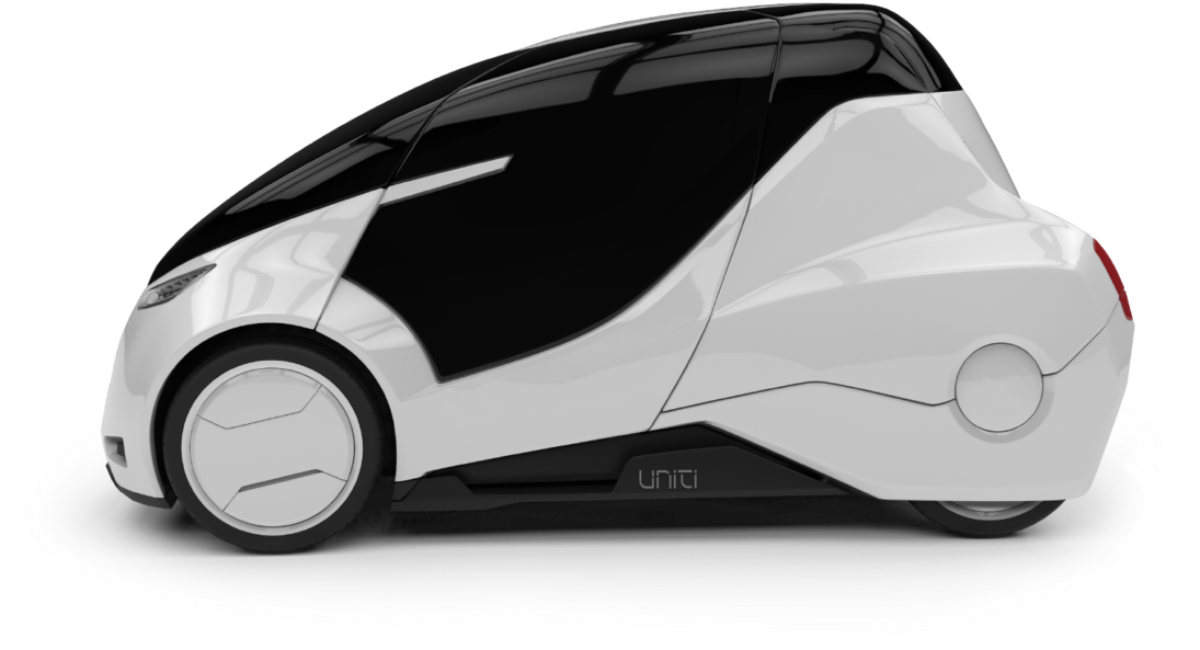 Futuristic Electric Vehicle Concept PNG