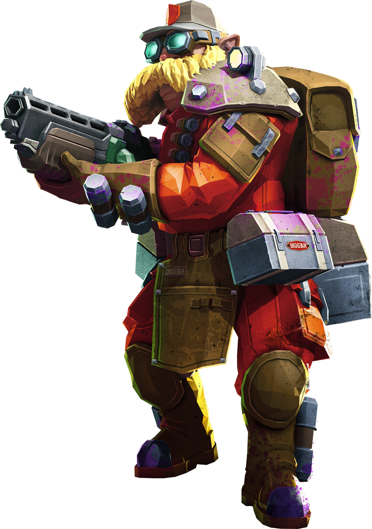 Futuristic Engineer Character Artwork PNG