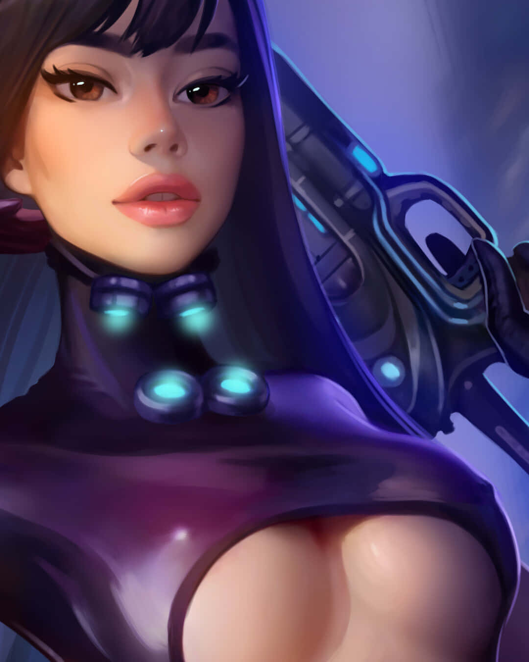 Futuristic Female Warrior Artwork Wallpaper