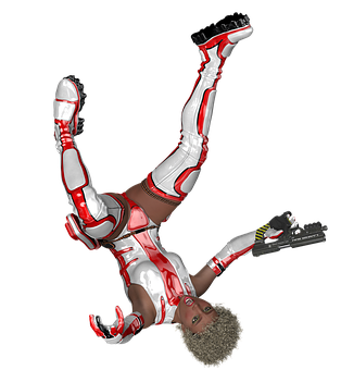 Futuristic Fighterin Midair PNG