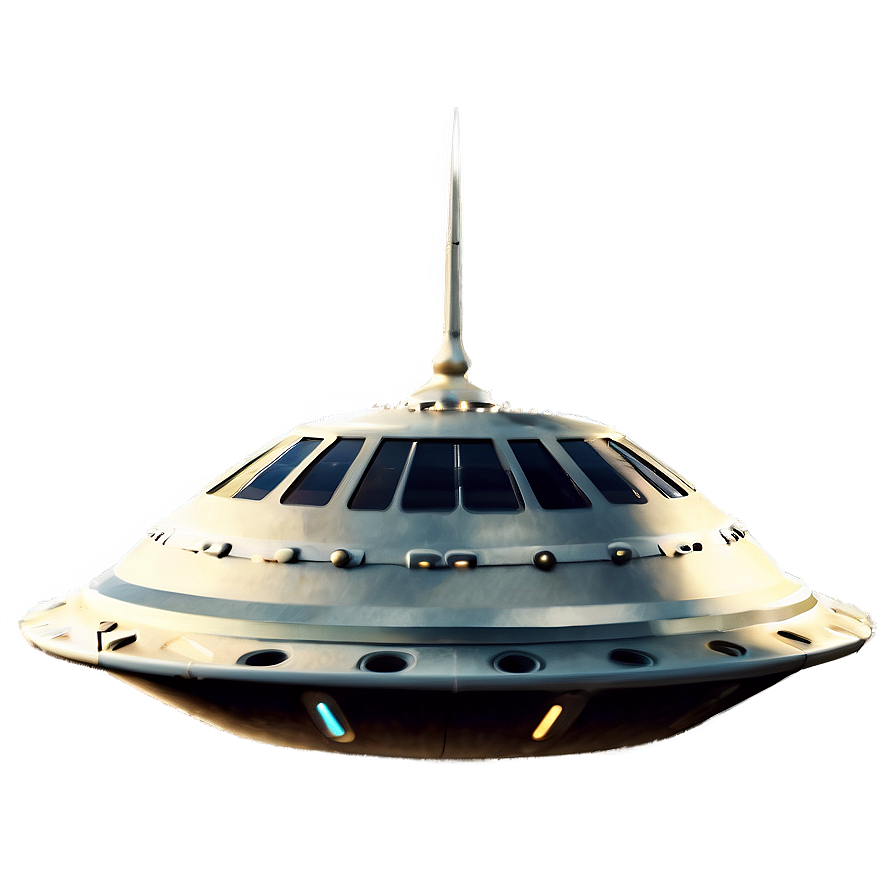 Futuristic Flying Saucer Model Png 1 PNG