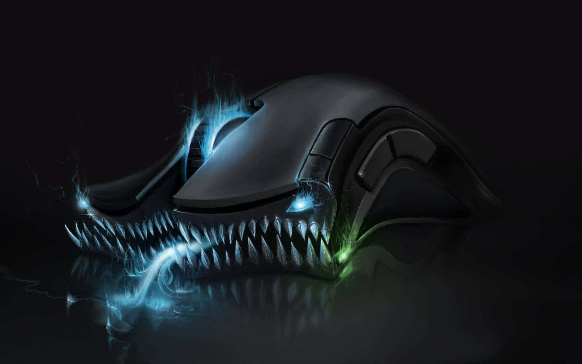 Futuristic Gaming Mouse Beast Wallpaper