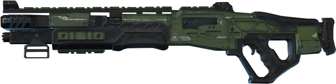 Futuristic Green Shotgun PNG