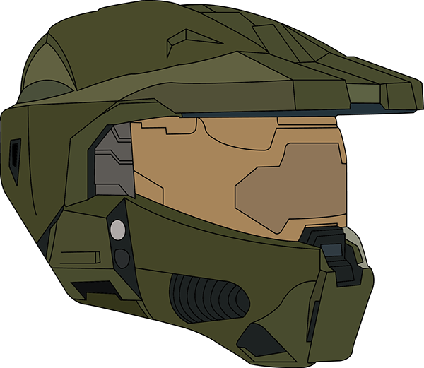 Futuristic Helmet Design PNG