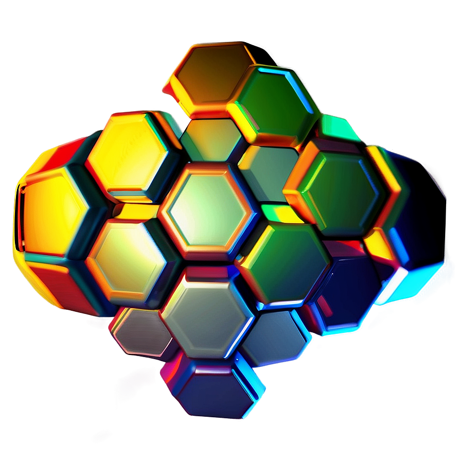 Futuristic Hexagon Pattern Png Ins2 PNG