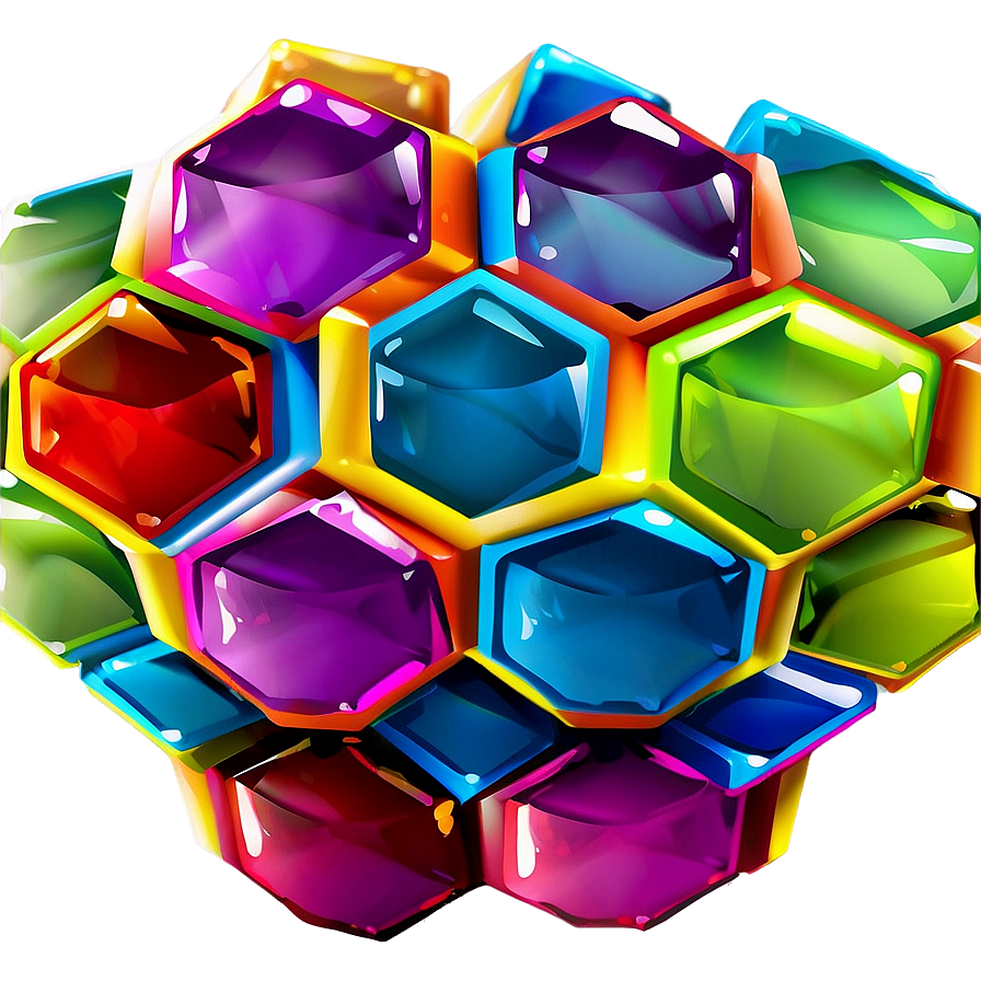 Futuristic Hexagon Pattern Png Jom85 PNG