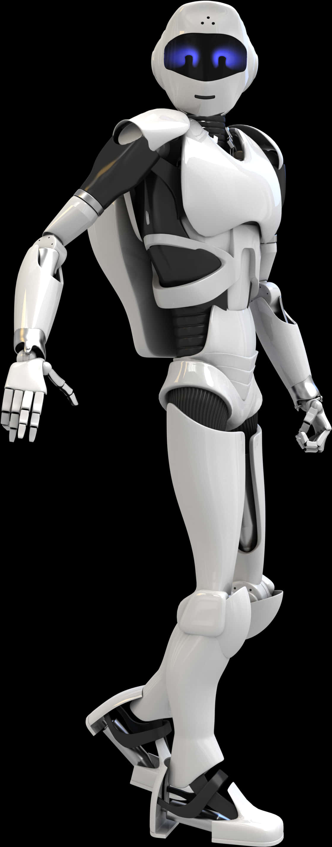 Futuristic Humanoid Robot PNG