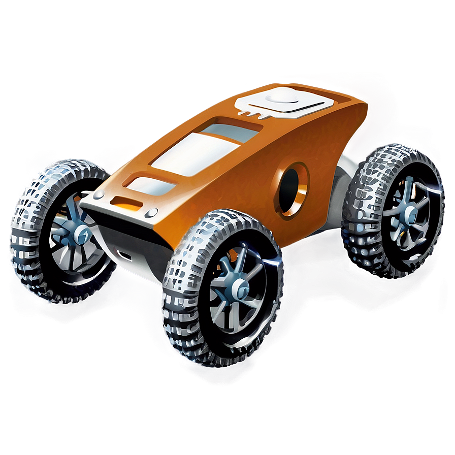 Futuristic Mars Rover Buggy Png Qvt PNG