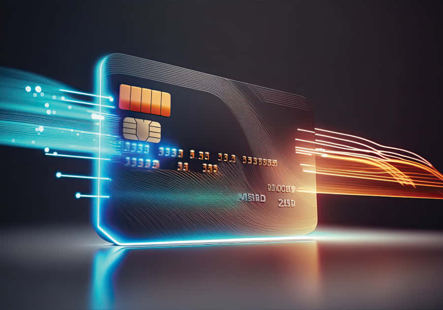 Futuristic Mastercard Transaction Speed Wallpaper