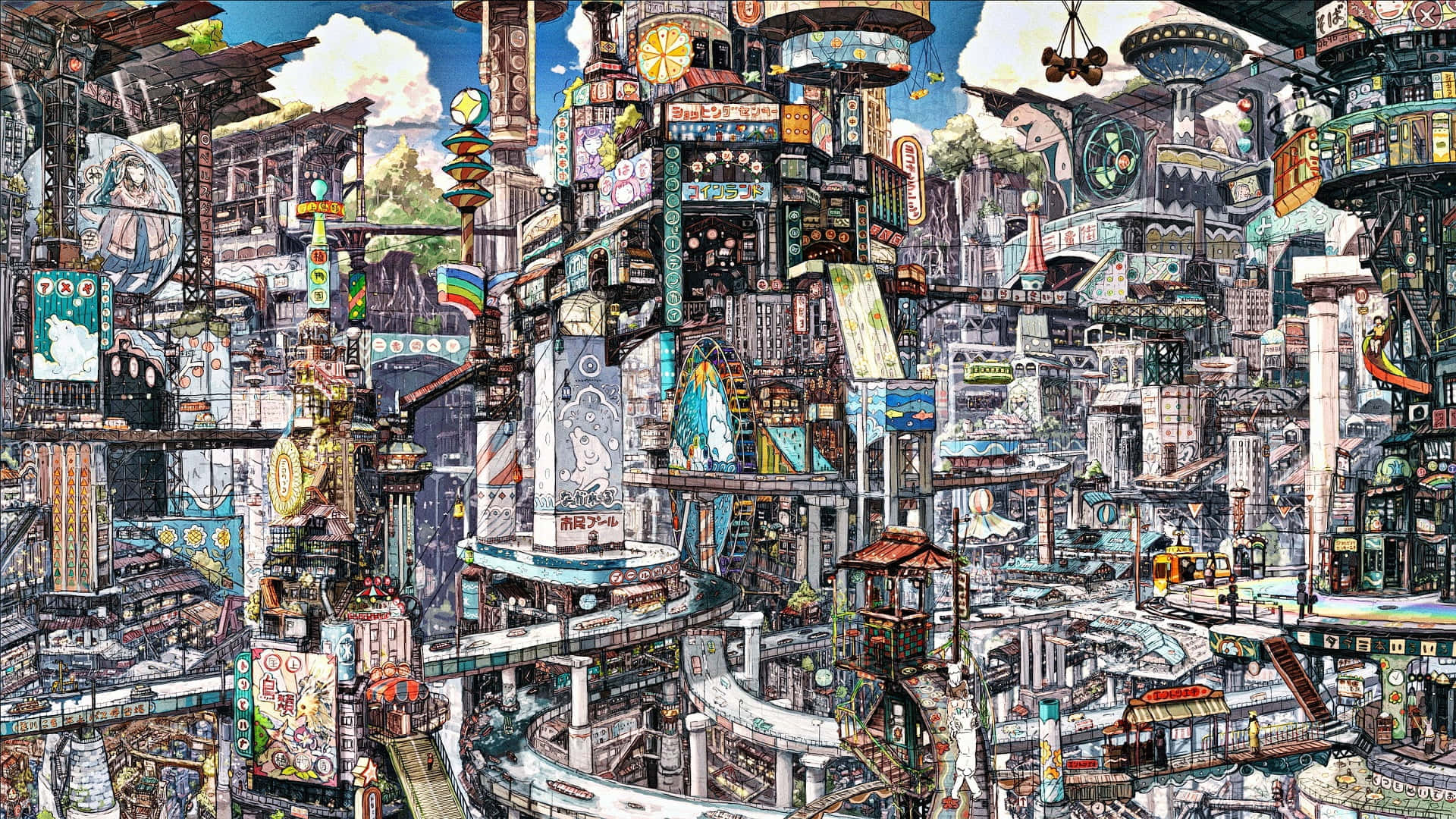 Futuristic_ Metropolis_ Chaos.jpg Wallpaper
