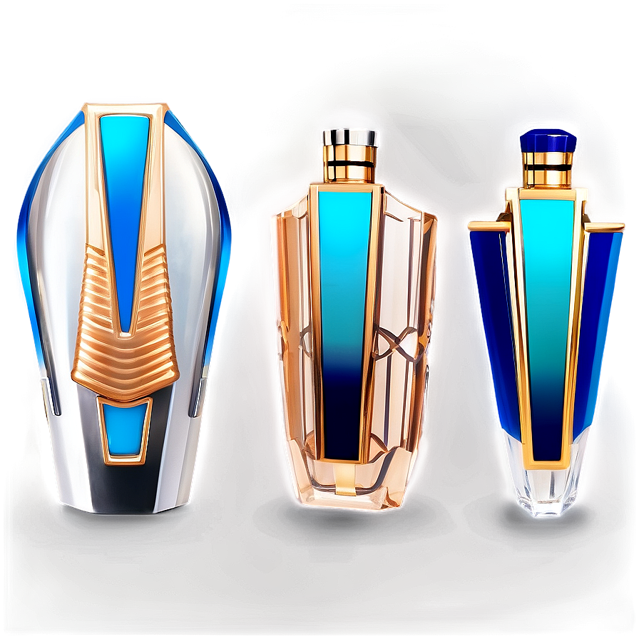 Futuristic Perfume Bottle Concept Png 06212024 PNG