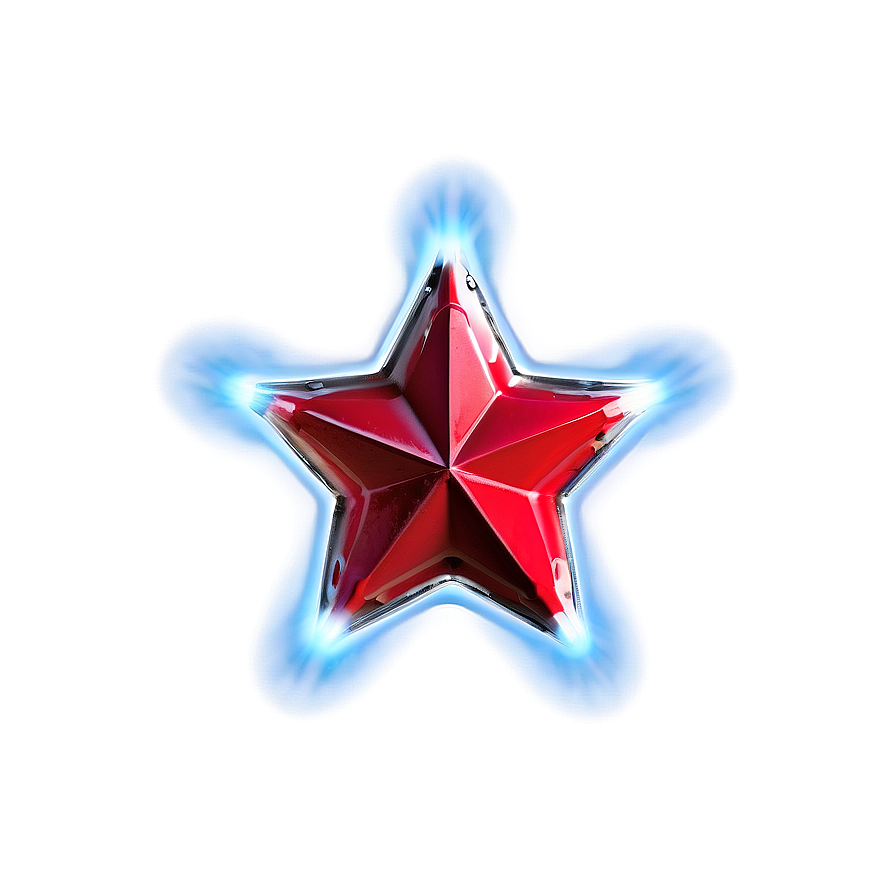 Futuristic Red Star Png Cnu25 PNG
