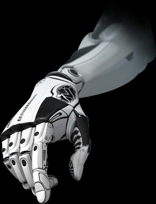 Futuristic Robot Hand Shadow PNG