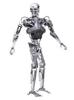 Futuristic Robot Model PNG