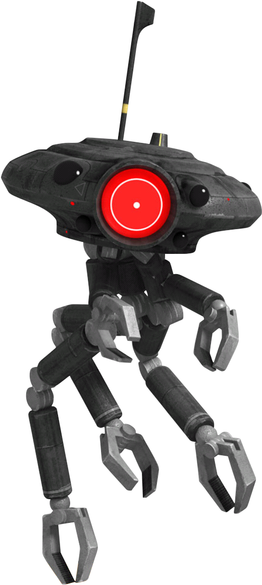 Futuristic Robot Sentry Droid PNG