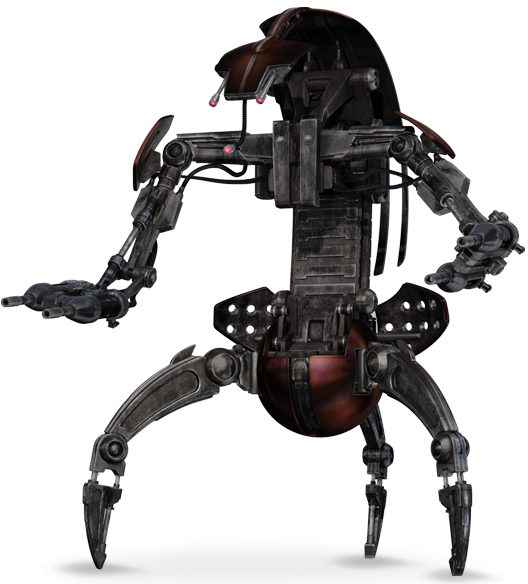 Futuristic Robot Spider Droid PNG