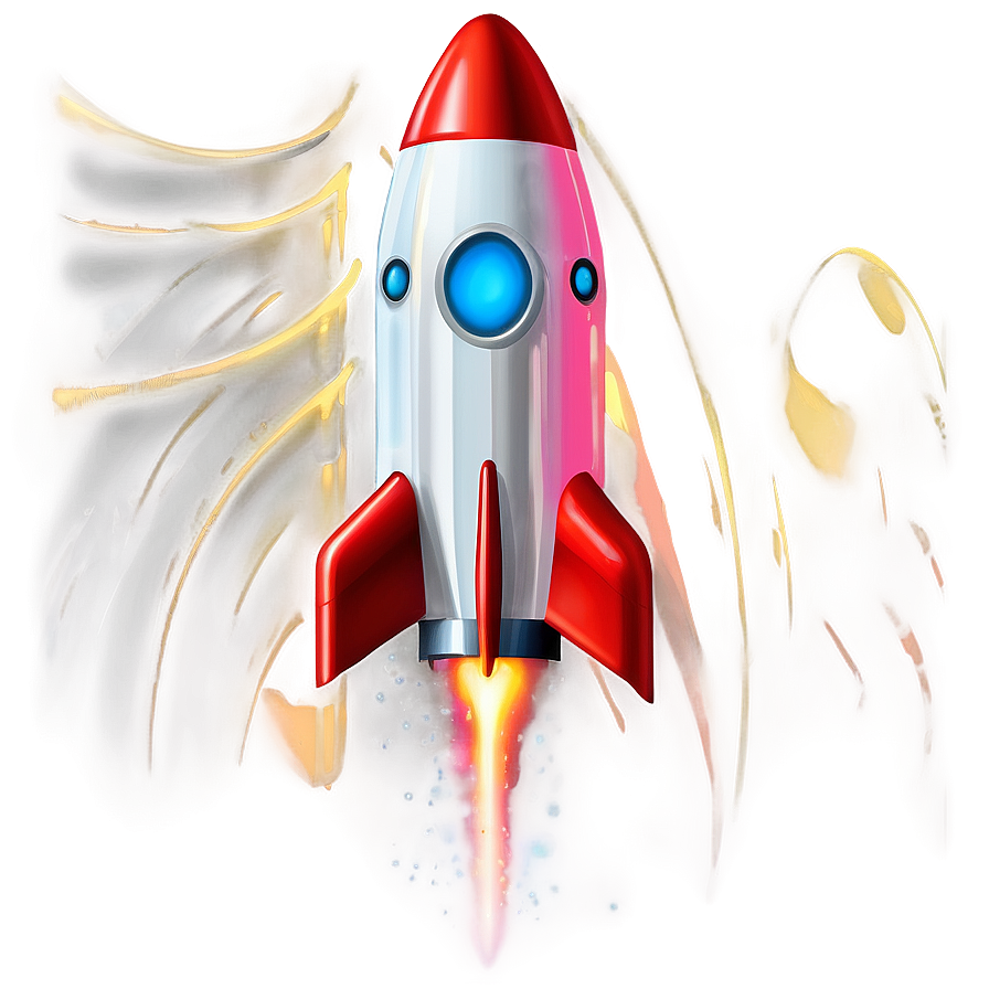 Futuristic Rocket Png 04292024 PNG